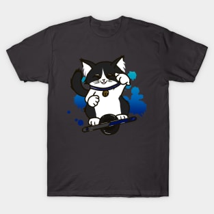 Onewheel Cat Long Hair Tuxedo T-Shirt